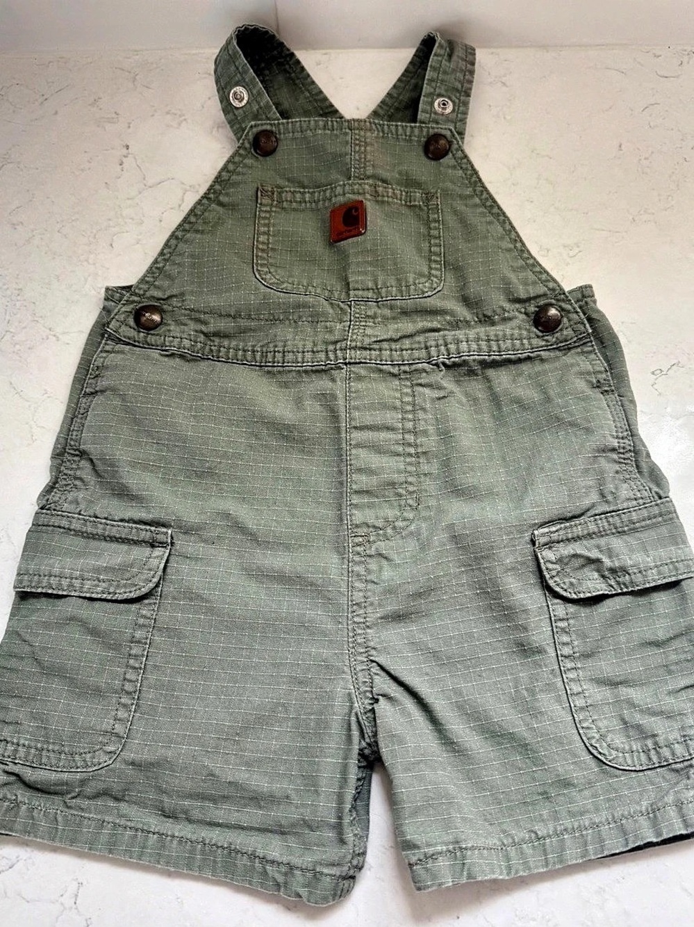 Carhartt Rugged Flex overalls Boys 3T Green Overalls